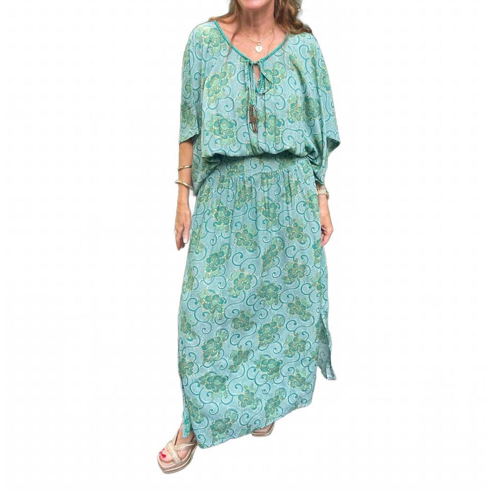 NEW ROMI THE BRAND batik butterfly dress in green